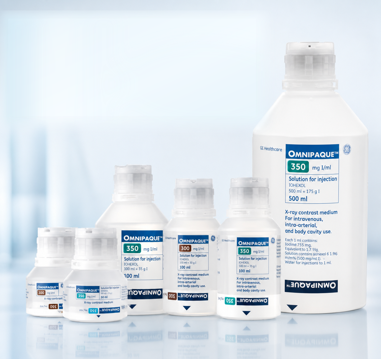 Omnipaque bottles and vials